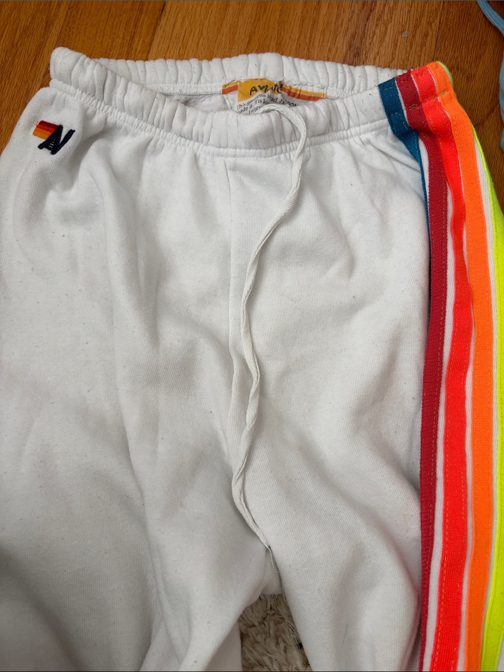 Aviator nation white sweatpants size medium good condition
